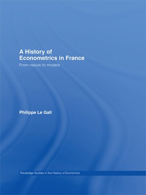 cover image of A History of Econometrics in France